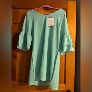 Mint green flowy dress